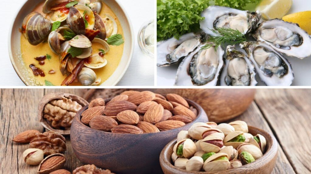 Morski sadeži in oreščki bodo pomagali povečati testosteron v telesu moškega